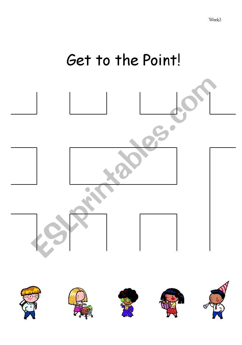 Get to the Point 3 worksheet