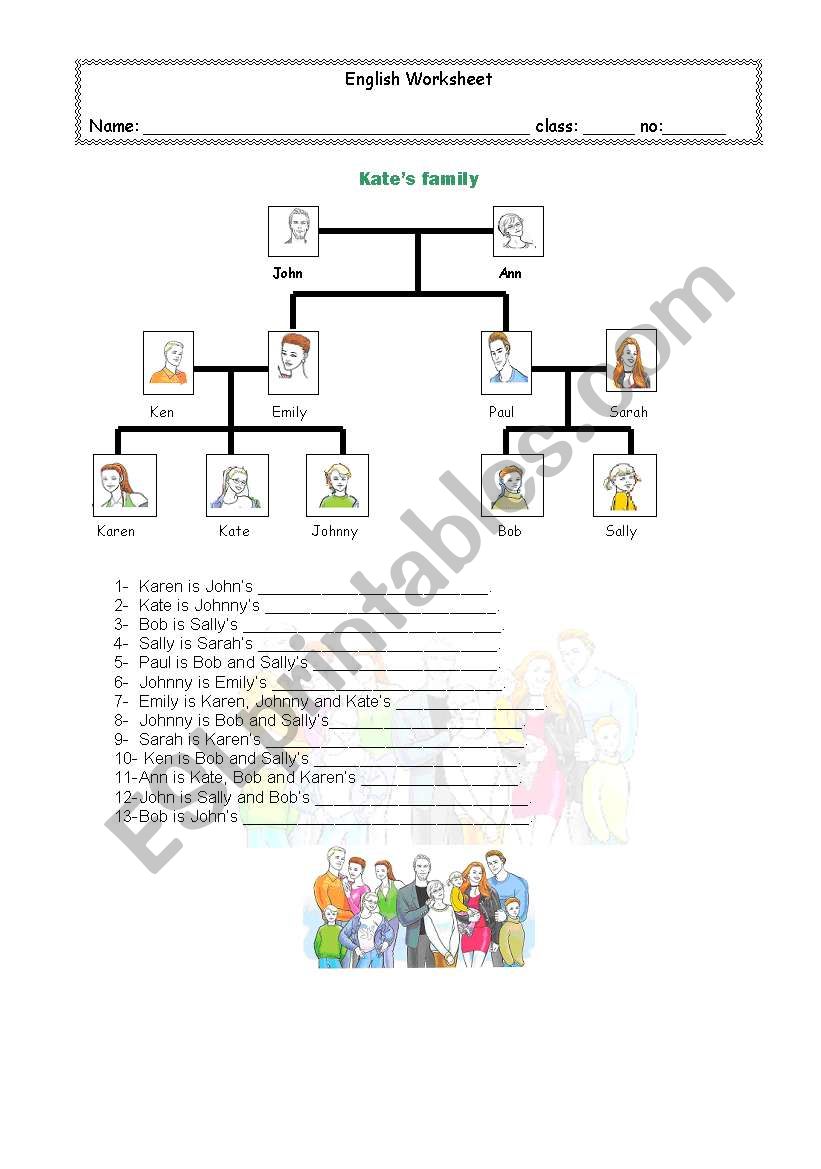 Family worksheet