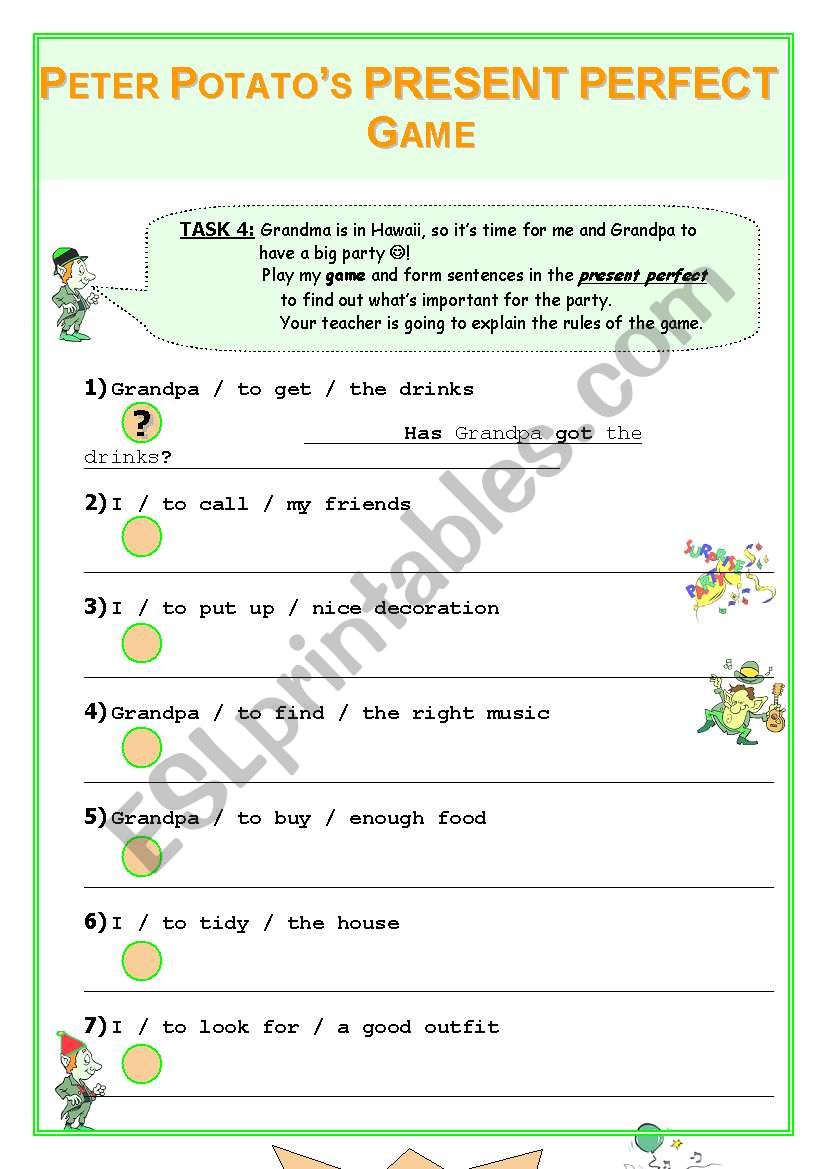 Game to practise the present perfect