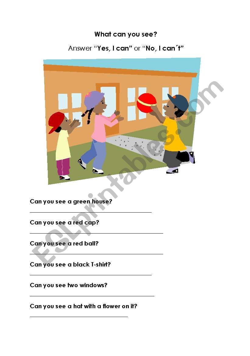 What can you see? worksheet