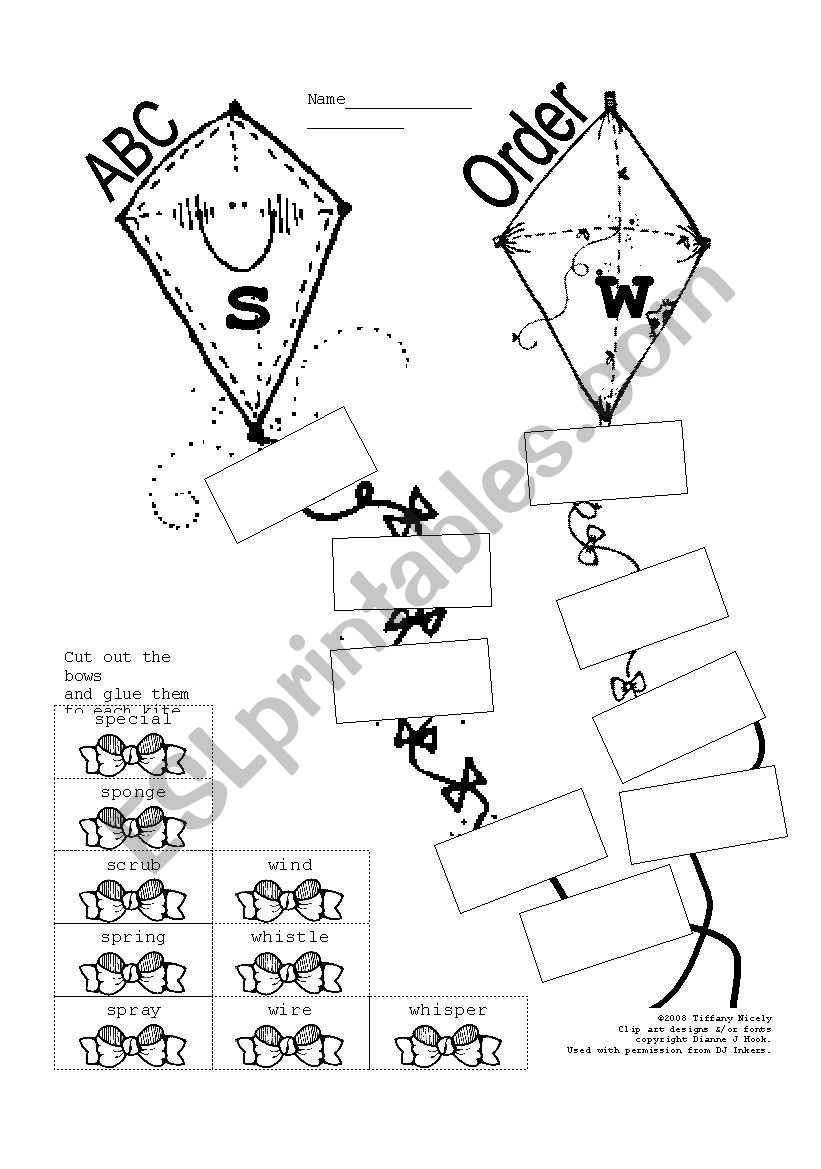 Knite worksheet