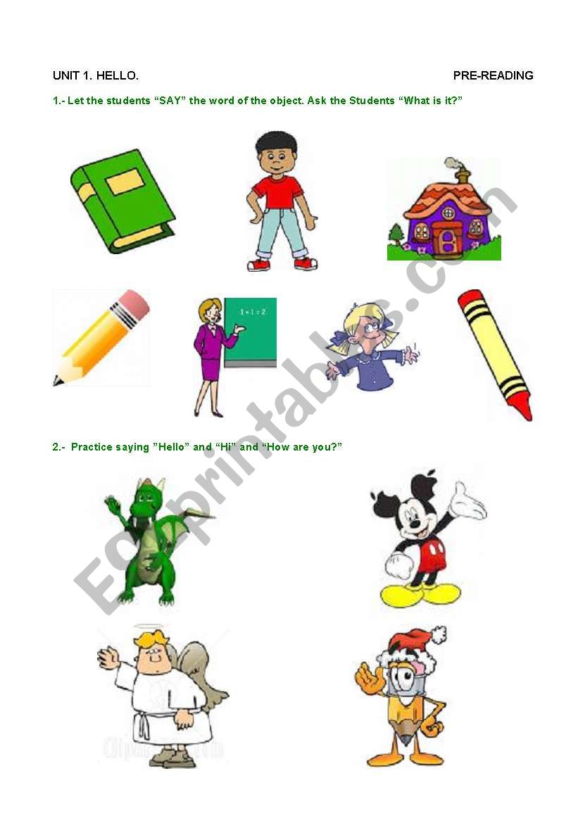 Classroom vocabulary  worksheet