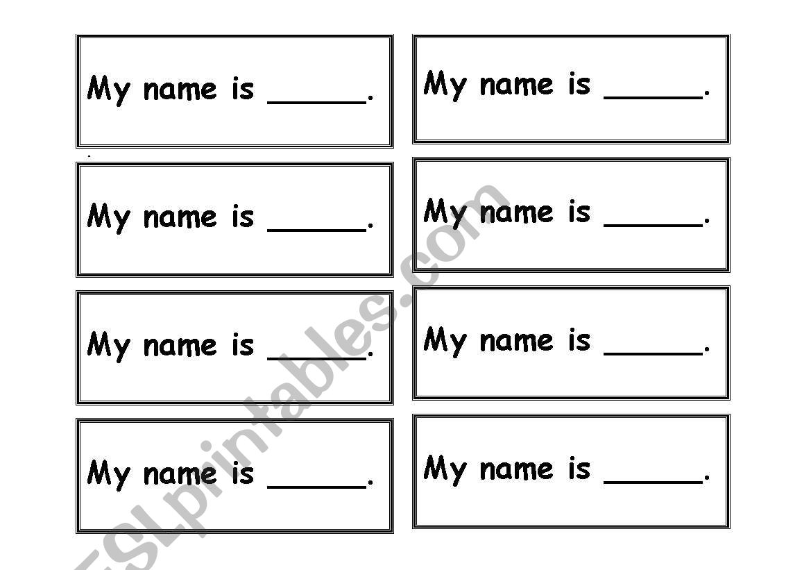 introductions worksheet