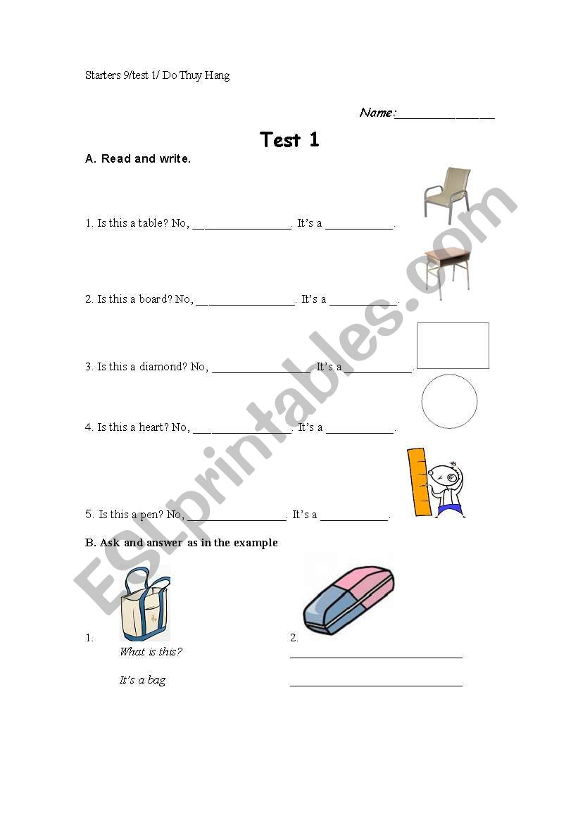 Whats this? worksheet