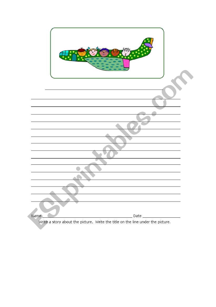 Write a story worksheet