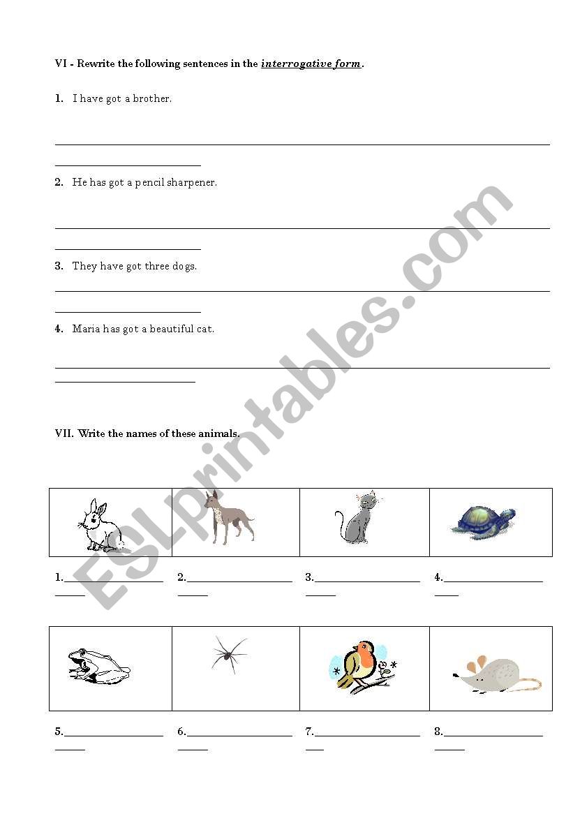 Progress Test - page nr.3 worksheet