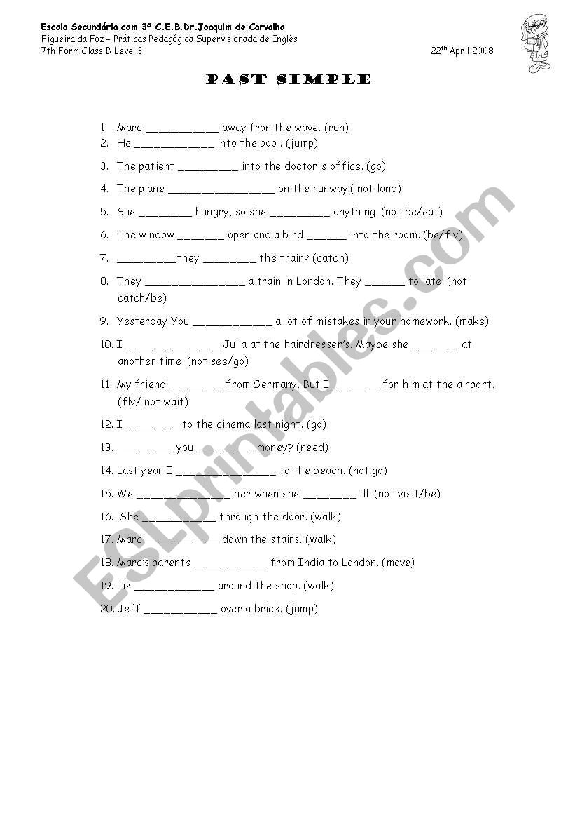 Past Simple worksheet