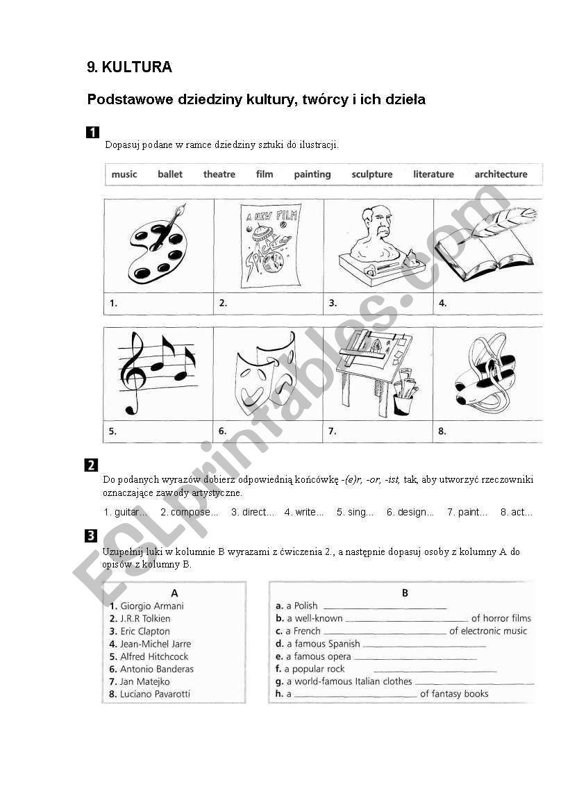 Culture worksheet