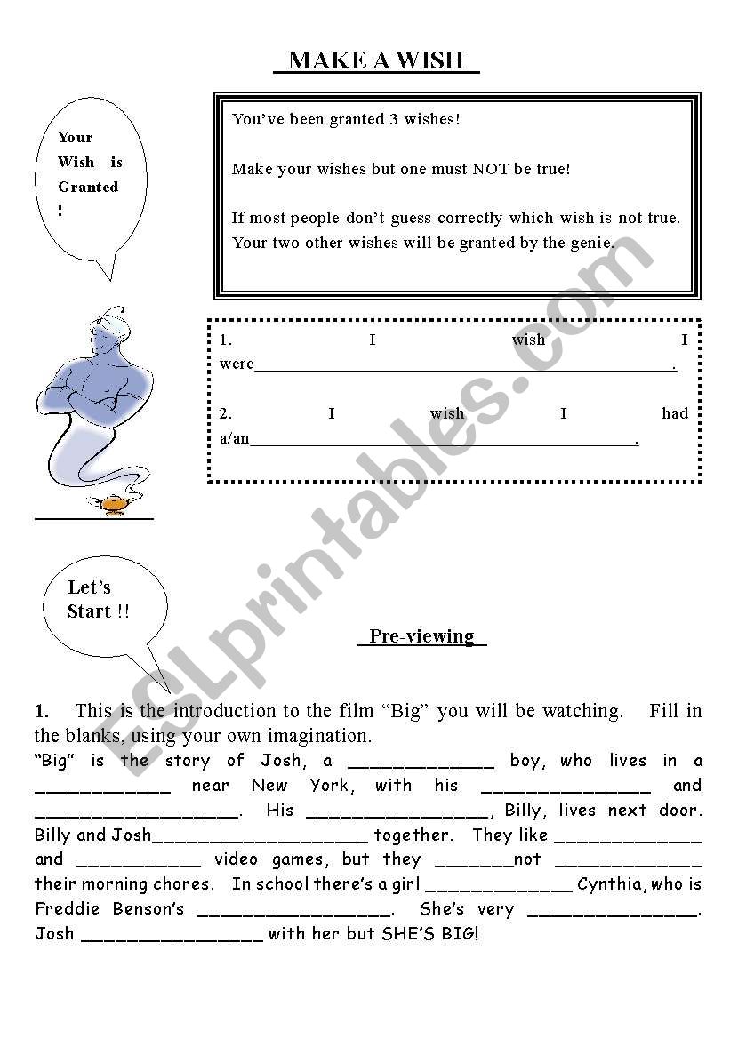 Big worksheet worksheet