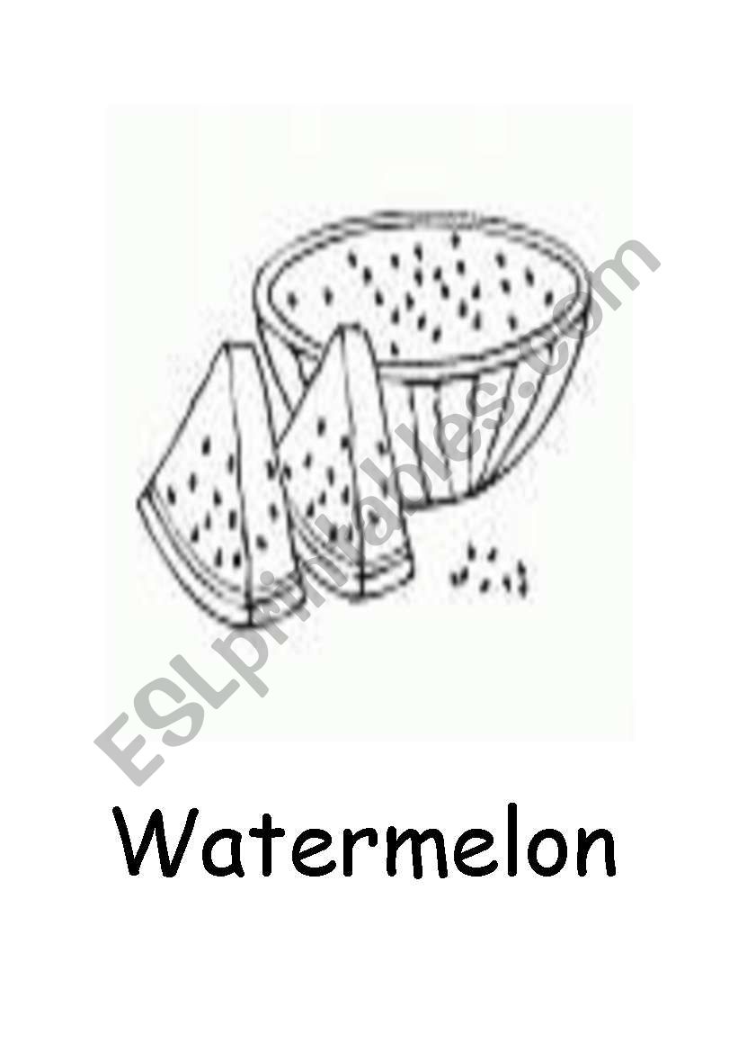 WATERMELON worksheet