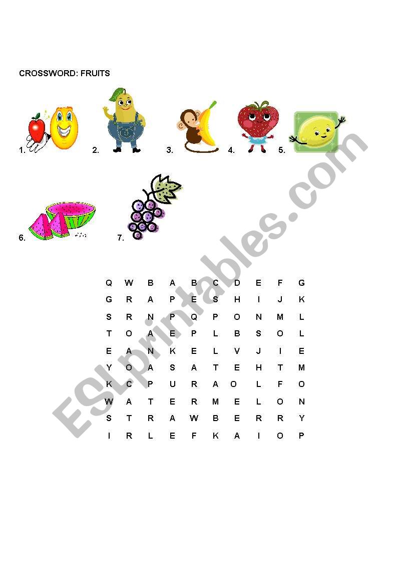 fruit worksheet