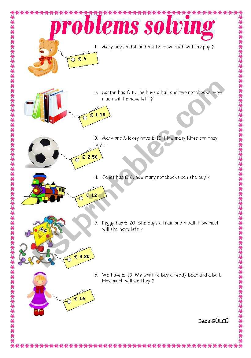 problem solving activities for esl students