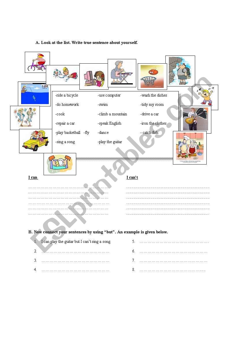 English Worksheets Ability 