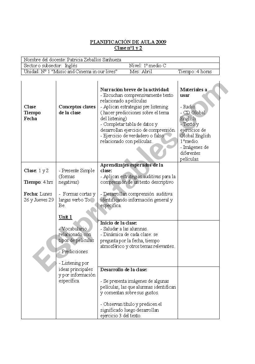 the sound of music worksheet