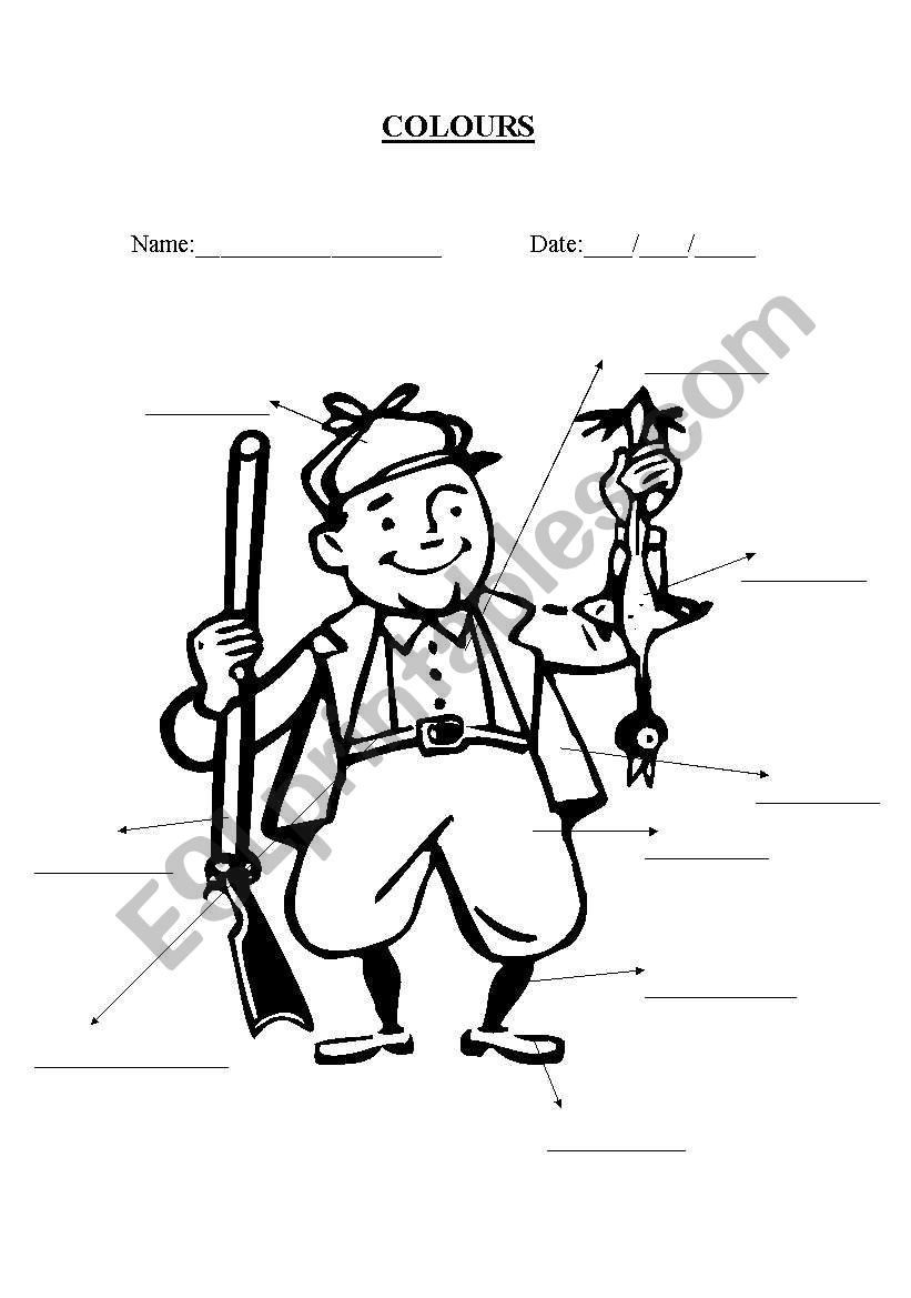 Colour the picture worksheet