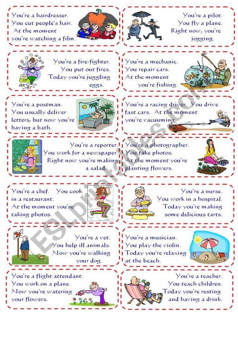 Present Simple Speaking Activity