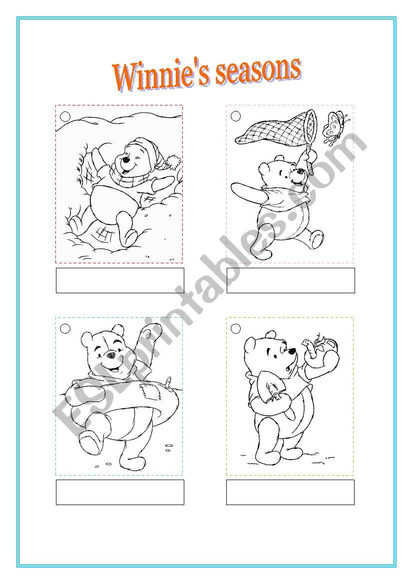 WINNIE´S SEASONS - ESL Worksheet By Silvia.patti