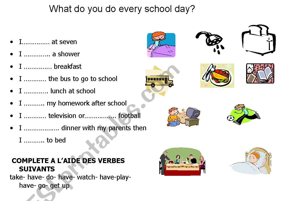 What do you do every school day?