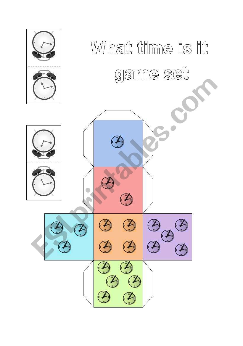 time game set worksheet