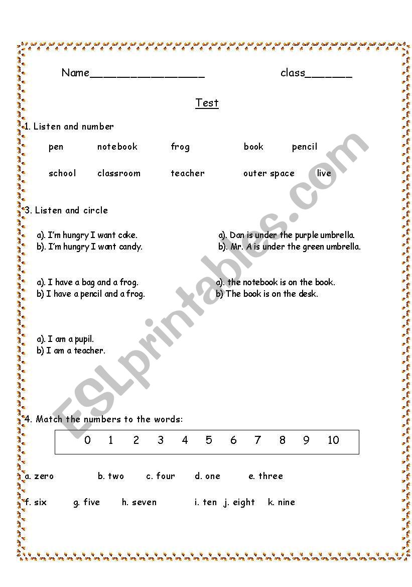 diagnostic test- elementarylevel