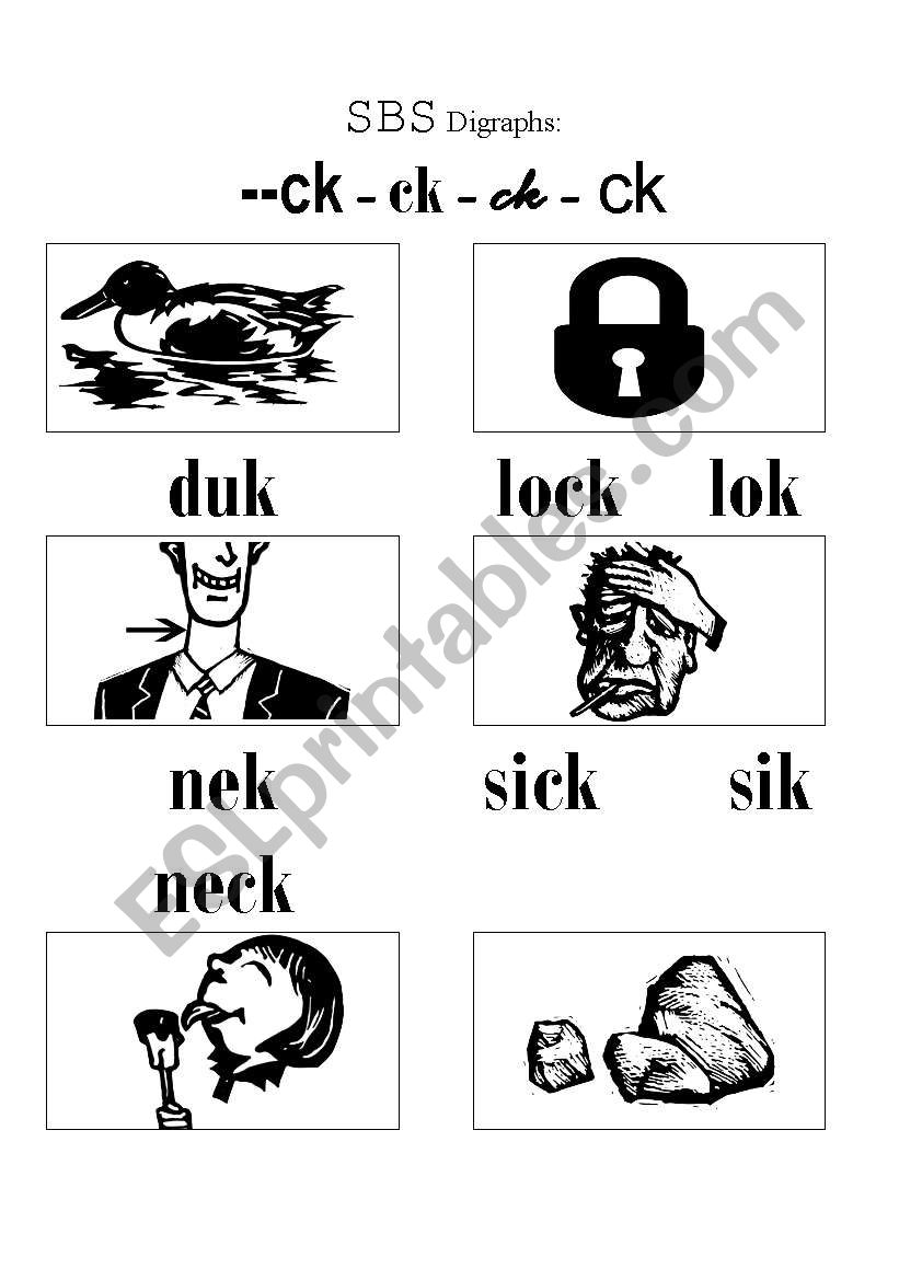 Phonic_ck worksheet