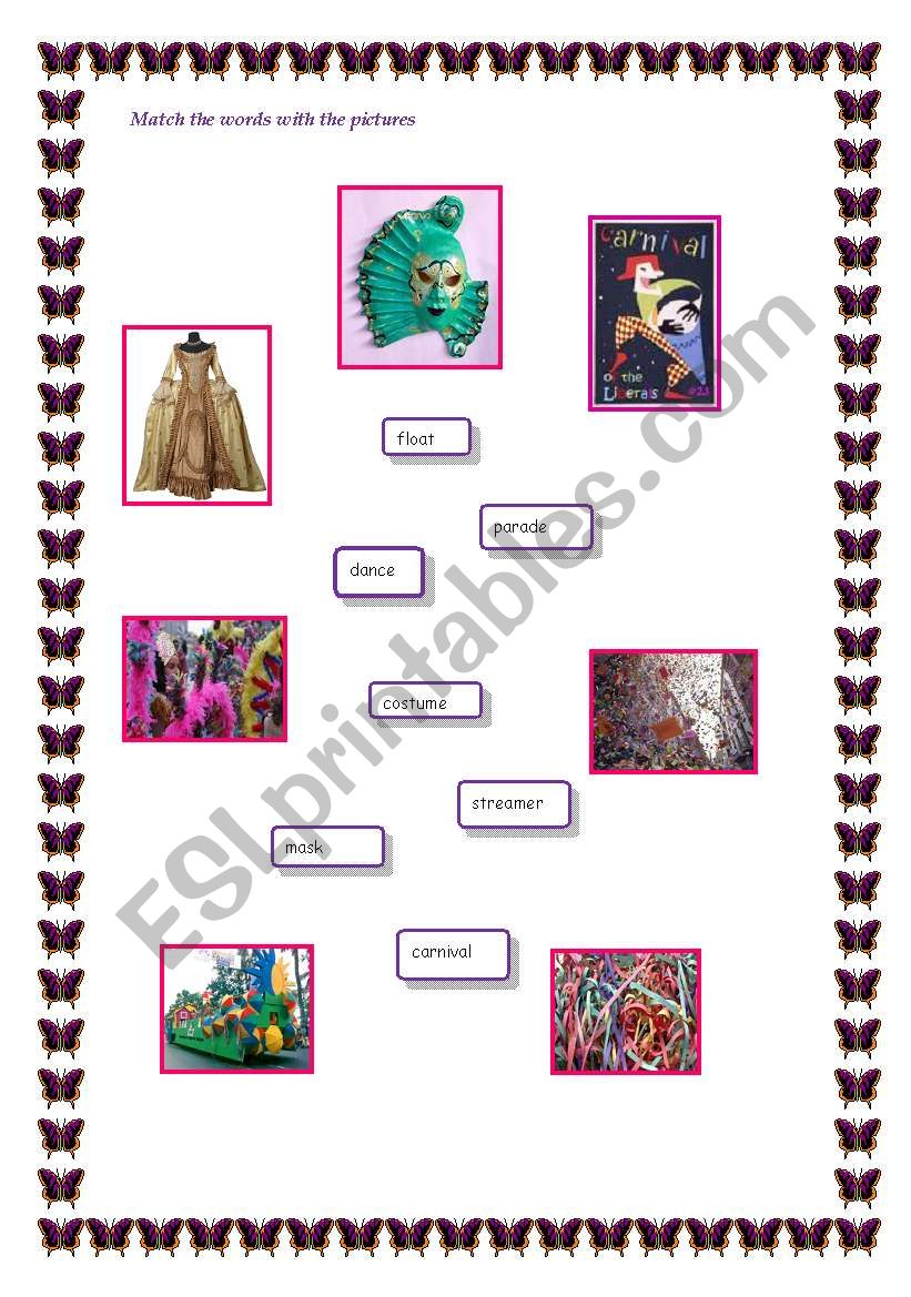 Carnival Carnival worksheet