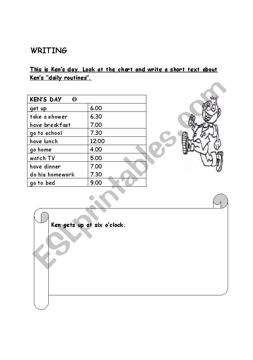 DAILY ROUTINES worksheet