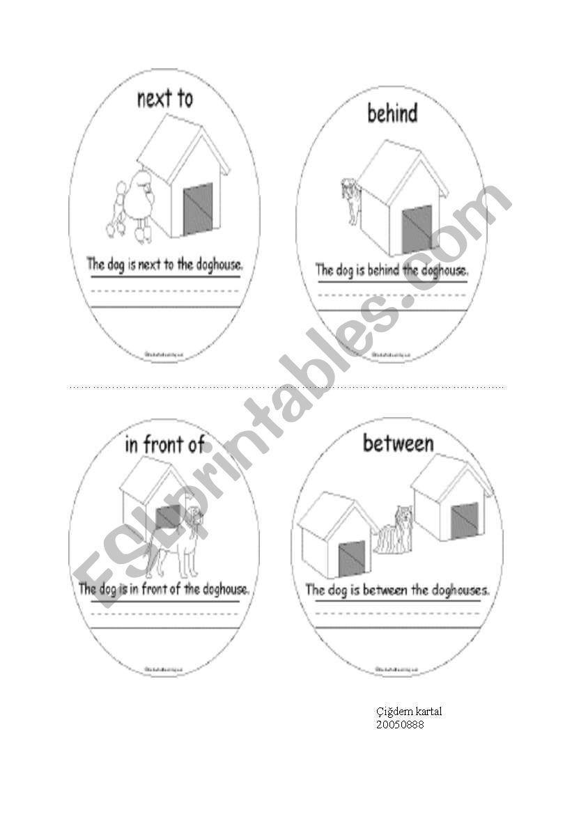 prepositions with pictures worksheet