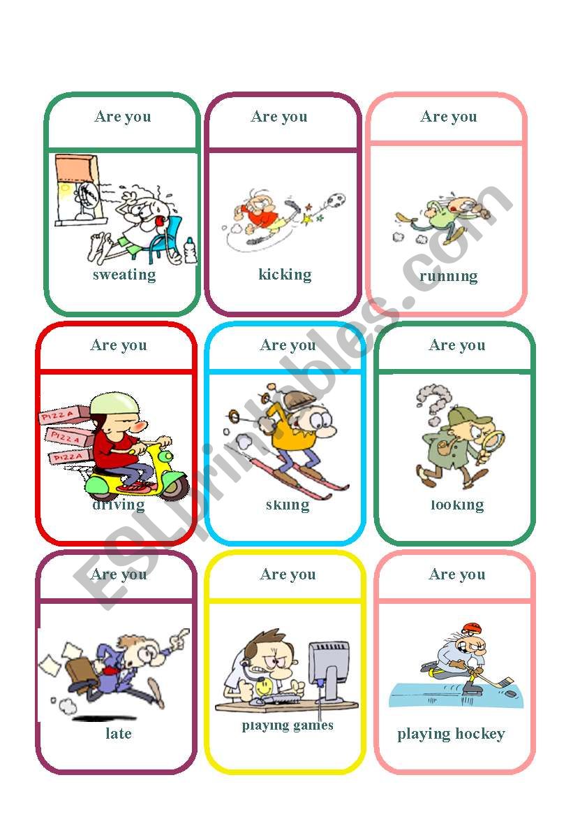 Yes, I am! No, I´m not! Game - ESL worksheet by me_fig