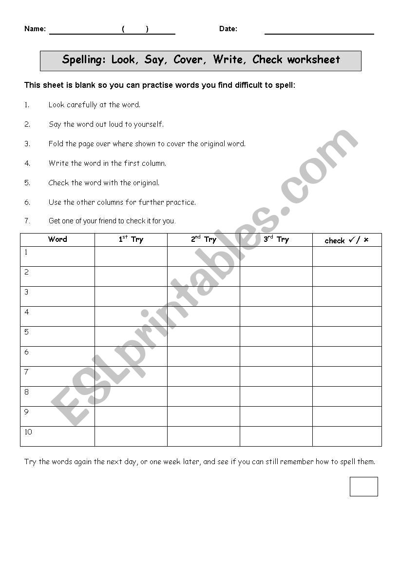 How To Write A Check Worksheet