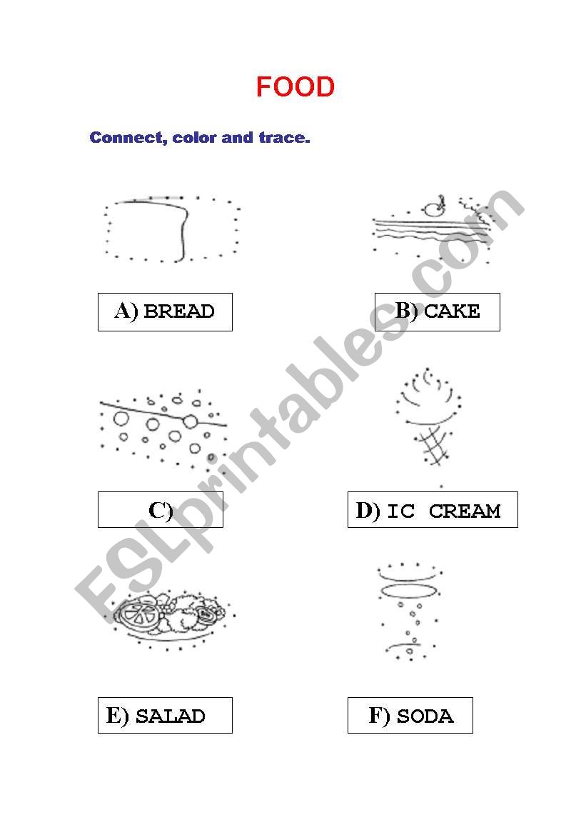 FOOD worksheet