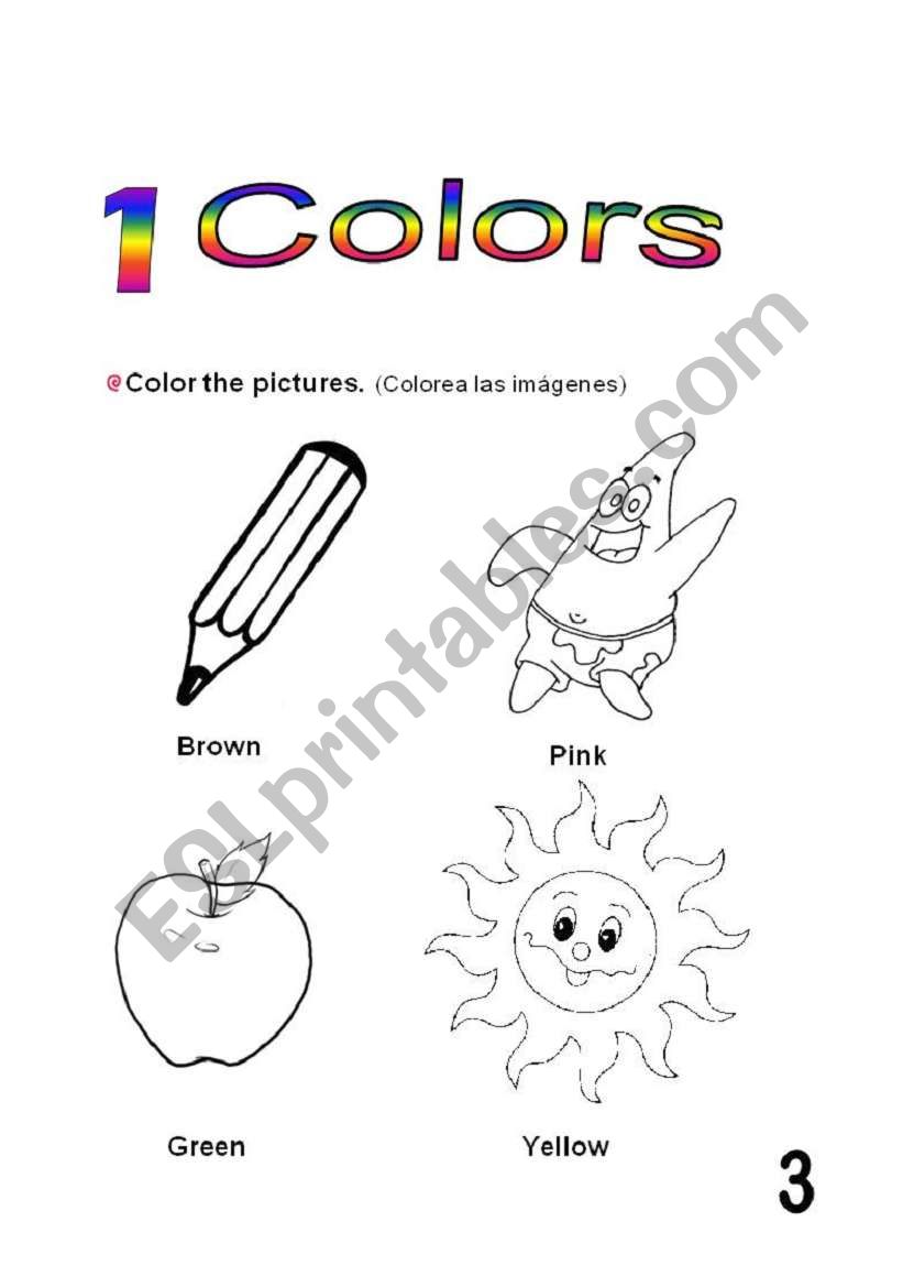 Colors worksheet