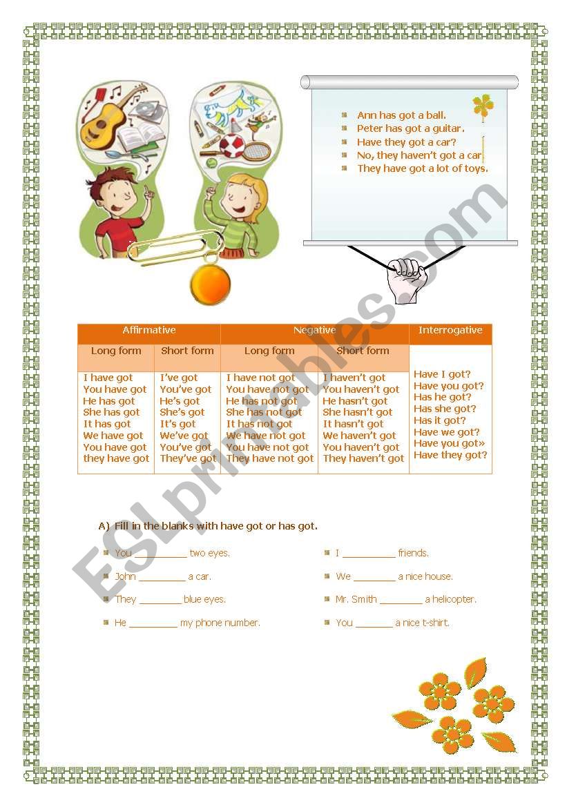 toys worksheet