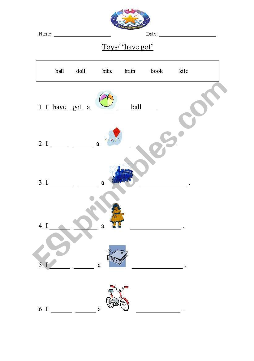 Toys/ ´have got´ - ESL worksheet by faith_hope