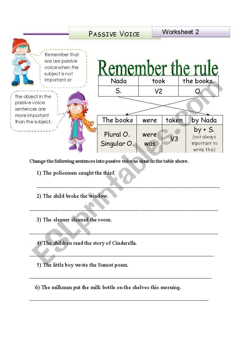 Passive Voice PAST SIMPLE 3 Pages Of 3 Different Exercises ESL Worksheet By Khadooy