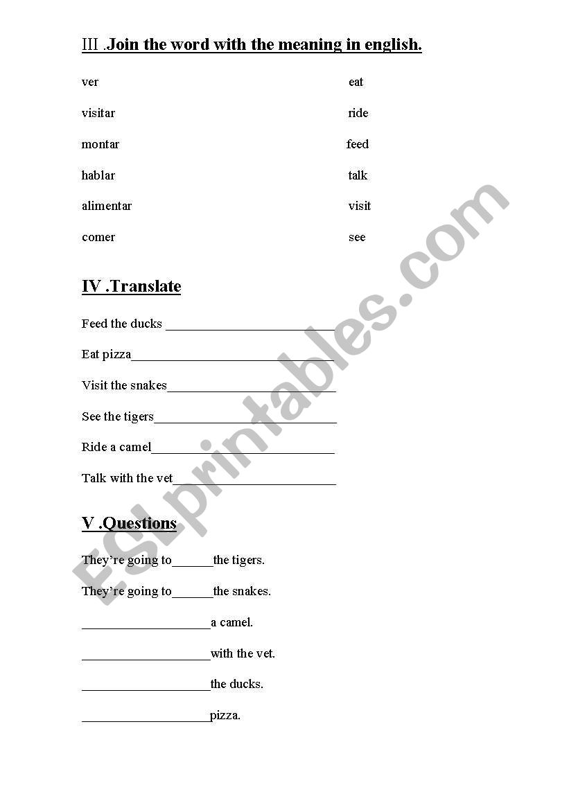 Second part of prepositions test