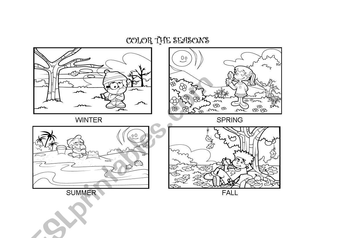 The Seasons worksheet