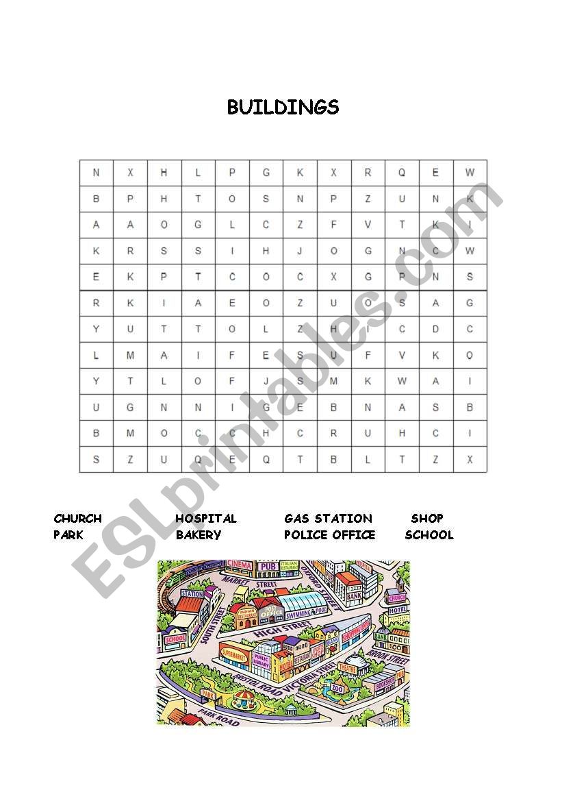 Buildings worksheet