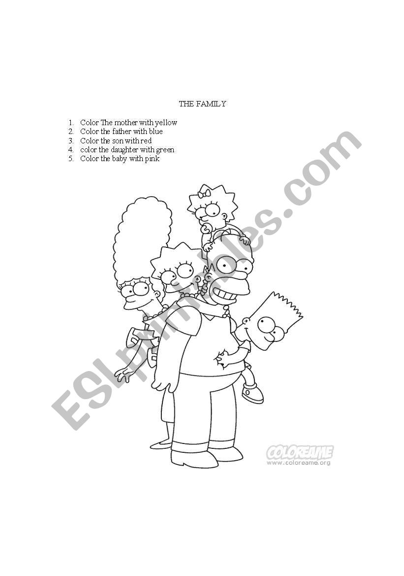 The Family worksheet