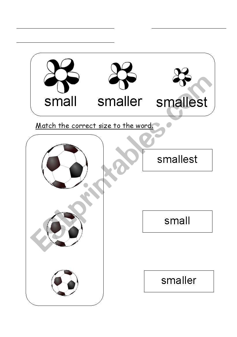 Maths : Small, Smaller, Smallest