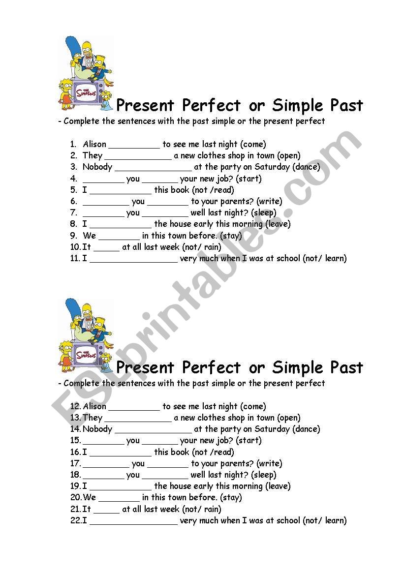 Present Perfect vs Simple Past