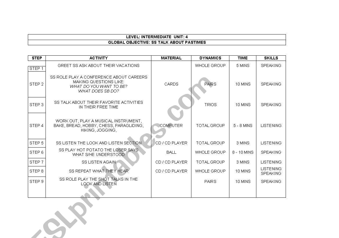 Simple Pesent worksheet