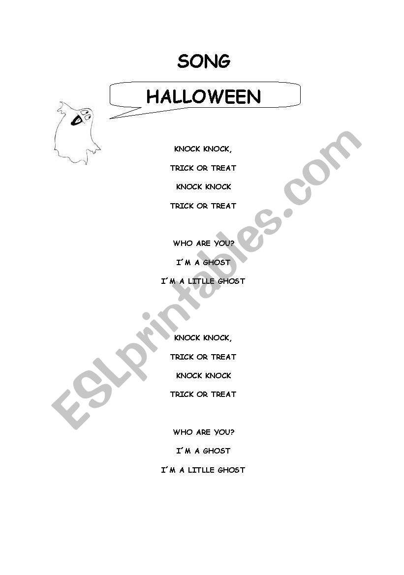 English Worksheets SONG