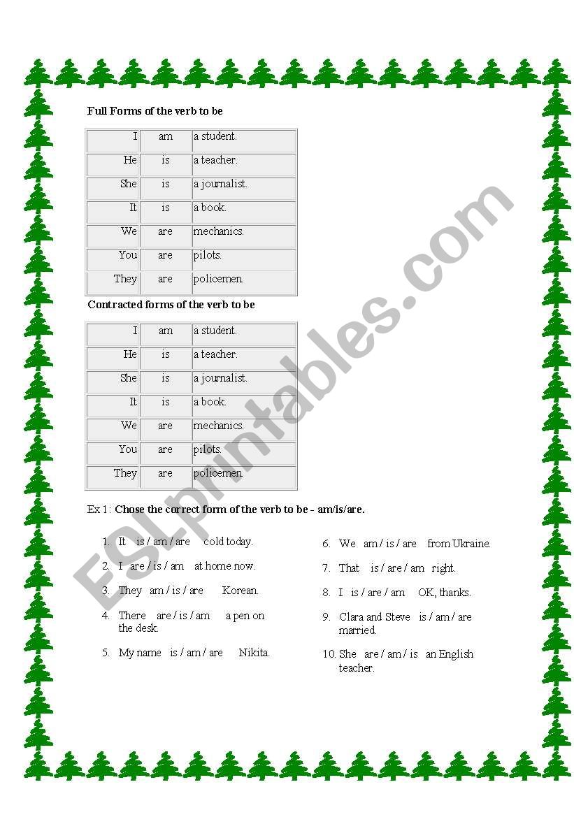 basic english worksheet