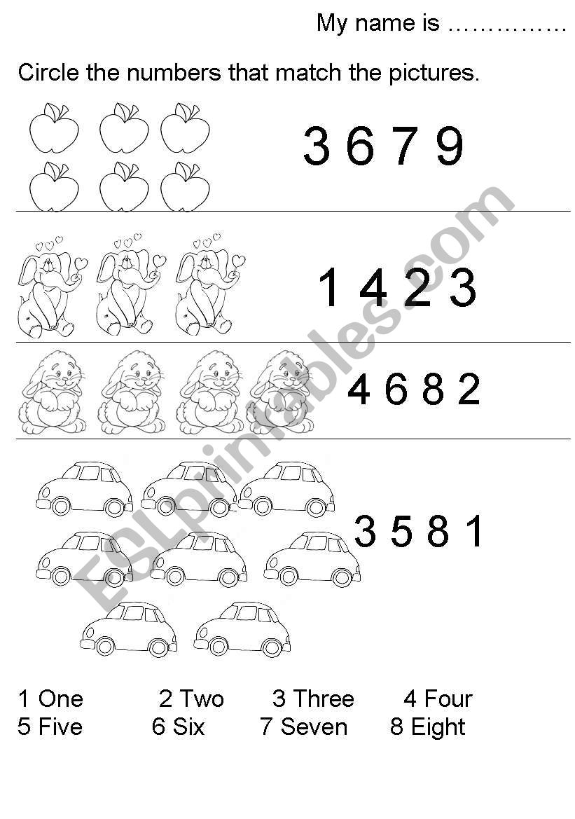 NUMBERS AND QUANTITY ESL Worksheet By Monicamonica