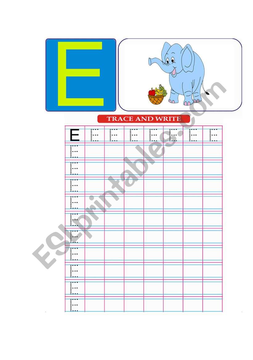 english alphabet worksheet