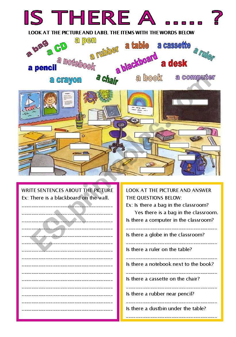 THERE IS / THERE ISN´T - ESL worksheet by bburcu