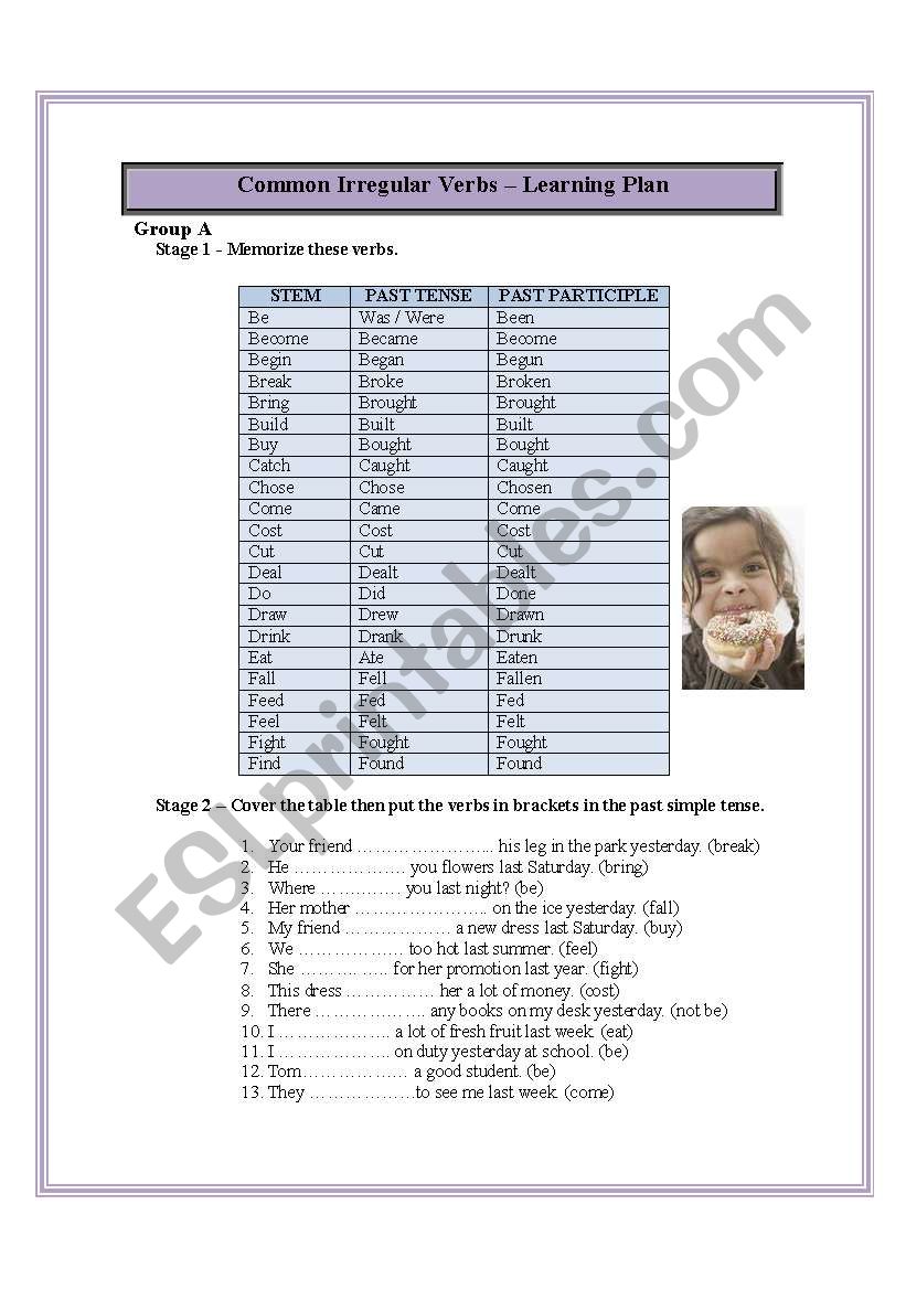 english-worksheets-common-irregular-verbs-learning-plan