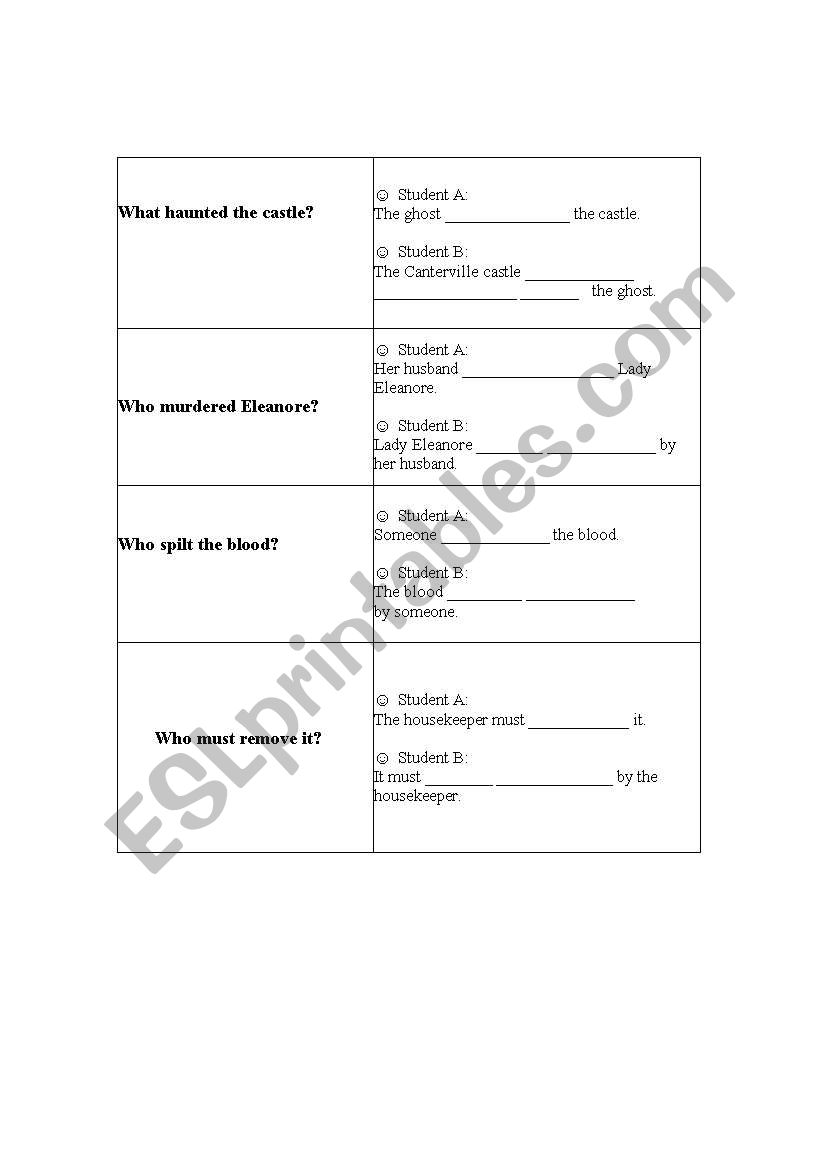 making a dialogue using passive and active