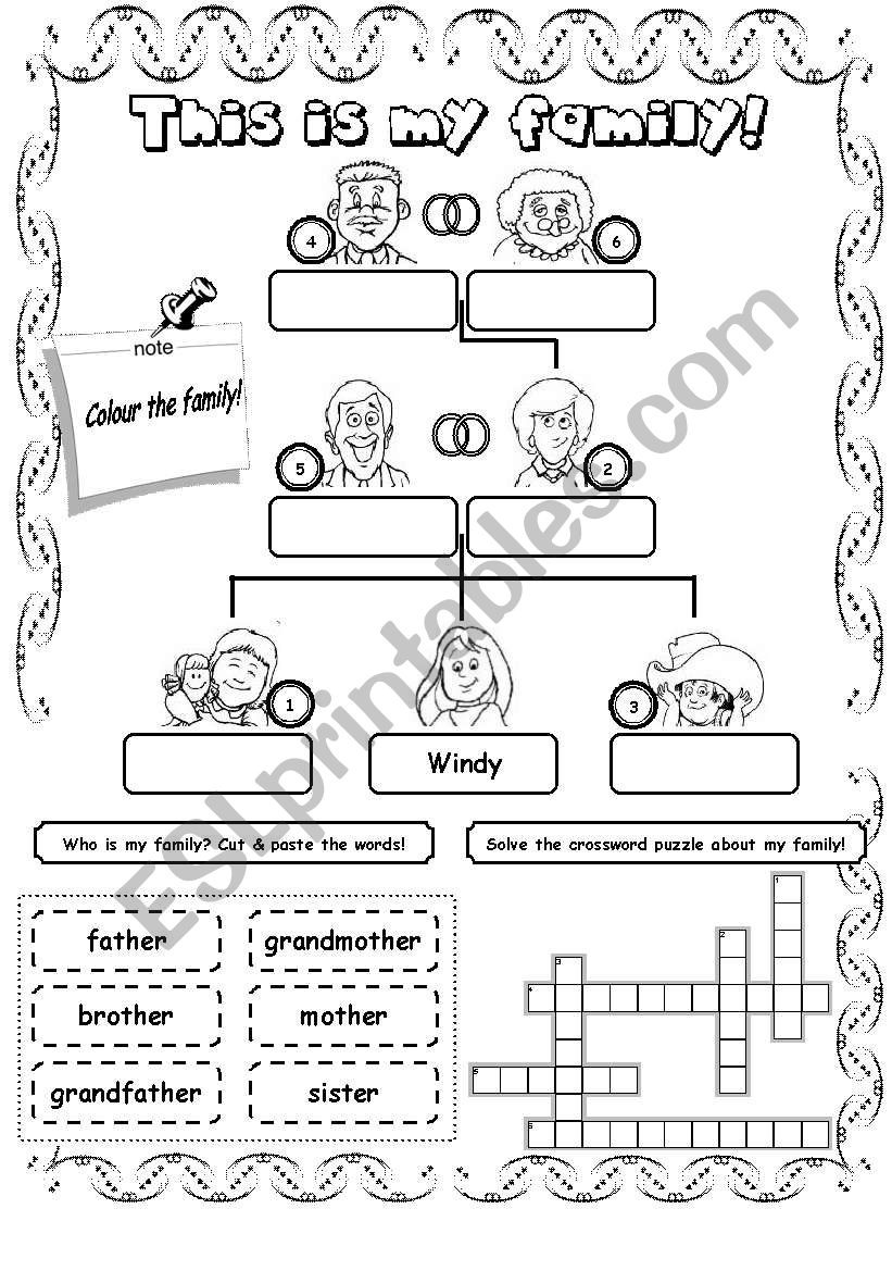 This is my family! (2) worksheet